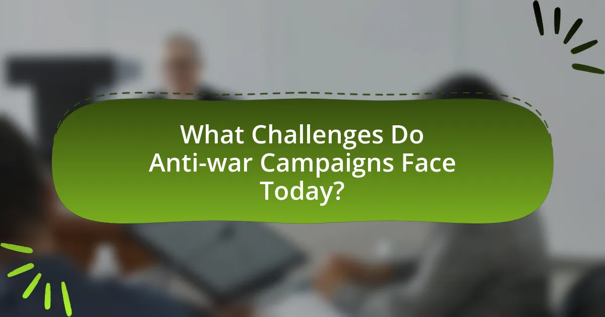 What Challenges Do Anti-war Campaigns Face Today?